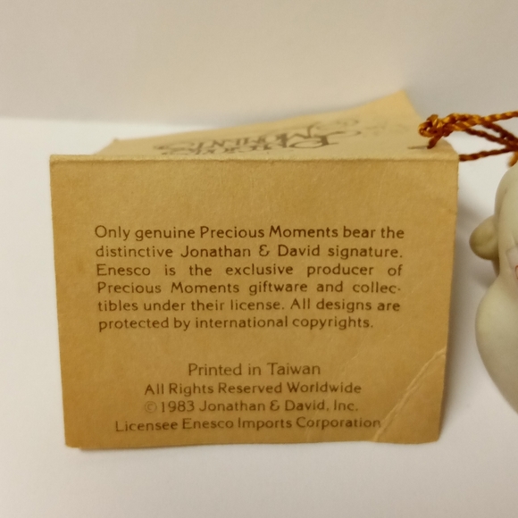Vintage Johnathan & David PRECIOUS MOMENTS Figure Porcelain Sculptured Animal - Picture 5 of 10